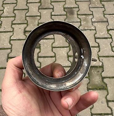 podstakan: Antik metal stəkanaltı (podstakannik) - Material: gümüş rəngli metal — 4