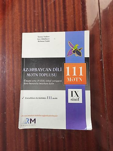 Kitablar və jurnallar: Məhsul: “Azərbaycan dili – Mətn Toplusu, 111 mətn” (IX sinif) — 1