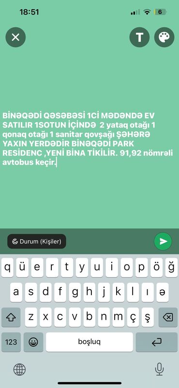 binəqədi qəs: Баку, Поселок Бинагади, 4 комнаты, Вторичка, 1500 м²