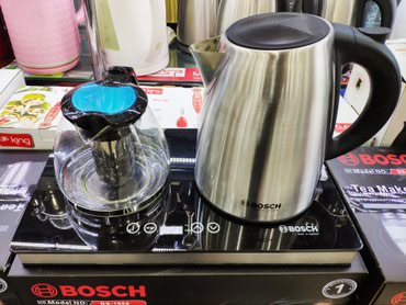 Elektrik çaydanları: Elektrik caydan Bosch Qoşa çaydan çaynik desti. Keramik wuwe aldig