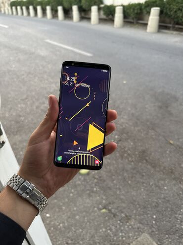 Samsung: Samsung Galaxy S9 Plus, 64 GB, rəng - Qara, Düyməli, Barmaq izi, Simsiz şarj