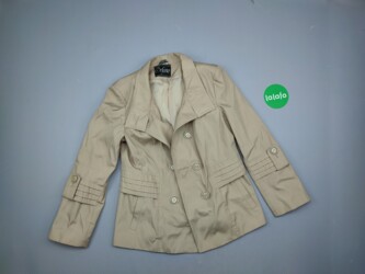 Жіноча куртка S, візерунок - Однотонний, колір - Бежевий