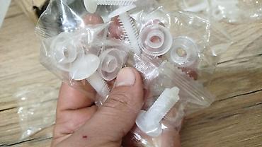 Новое на lalafo: Plastik pərçim/şaquli düymə bərkidicilər (ağ, 2 hissəli) Yüksək — 3