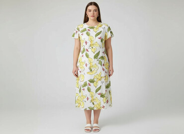 sukienki koloru miętowego na wesele: Women`s dress, size 6XL