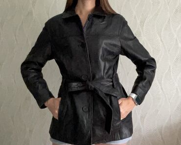 куртки больших размеров: Кожаная куртка, Классическая модель, Натуральная кожа, M (EU 38)