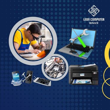 Noutbuklar, kompüterlər: Bütün növ təmir işləri Telefon, nodbuk, printer və sayır!!