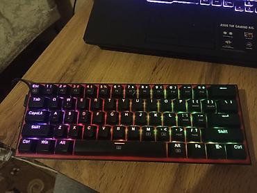 Настольные ПК и комплектующие: Redragon K617 klaviatura - 60% ölçülü, kompakt korpus – masa üzərində — 2