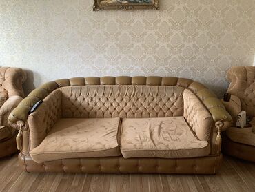 kreslo acilan: Б/у, Угловой диван, 2 кресла, Диван, Без подьемного механизма, Раскладной