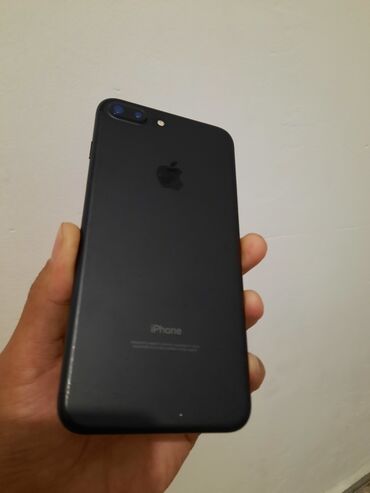 телефон xs: IPhone 7 Plus, Колдонулган, 128 ГБ, Кара, 100 %