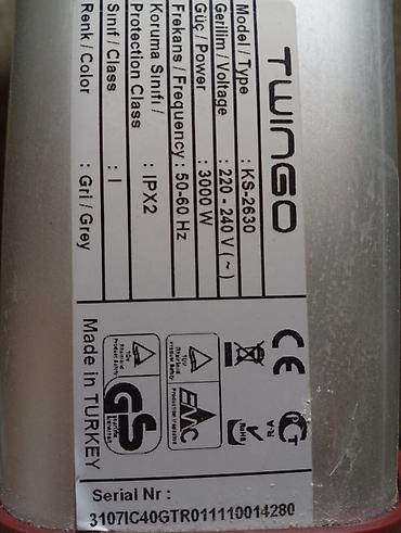 su baki: Twingo KS-2630 infraqırmızı qızdırıcı – stativli model Xüsusiyyətlər — 3