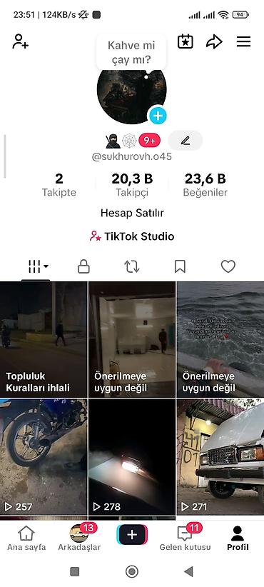 dəmir yol: 21K tik tok hesabı satılır Təcili Bu Qiymətə Havayıdı Başı Çıxan — 1