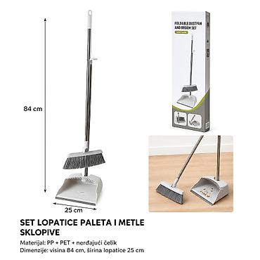 KMT Sklopivi set metle i lopatice 3213513 Opis: Sklopivi set metle i