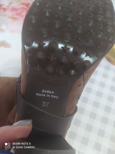 Сапоги: Сапоги Италия коричневый цвет разм,37,нарульный замша и мех — 3