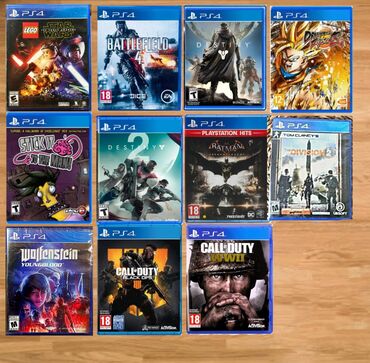 PS3 (Sony PlayStation 3): Müxtəlif janrlarda olan bu PlayStation 4 video oyunları kolleksiyası