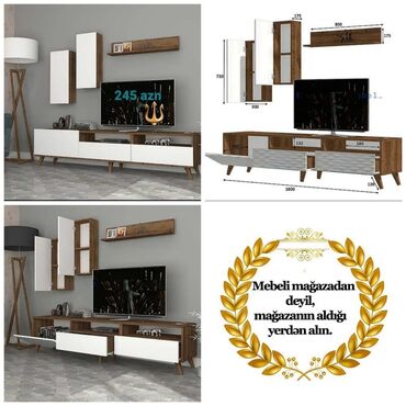 тв тумбы на заказ: Tv stend tv alti sifarisle hazırlanır. ⚜️Rəng ve olcu seçimi var