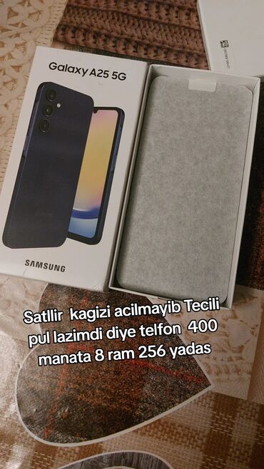 redmi not 10 c: Samsung Galaxy A25, 256 GB, rəng - Qara, Barmaq izi