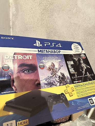 ps4 9 00: Playstation 4 Slim 1TB + 5 oyun + 1 DualShock - Model: Sony — 3