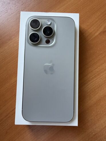айфон 15 про макс цена бишкек: IPhone 15 Pro, Колдонулган, 128 ГБ, Natural Titanium, Коргоочу айнек, Каптама, Кабель, 90 %