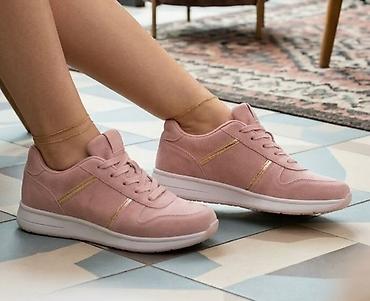 haljina ujedno dosta r za: Ženske patike – puder roze - Materijal gornjišta: mekani velur (semiš — 1