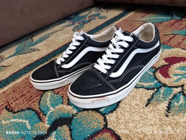 Кроссовки и спортивная обувь: Мужские кроссовки, 39, Vans, Б/у, цвет - Черный, Самовывоз