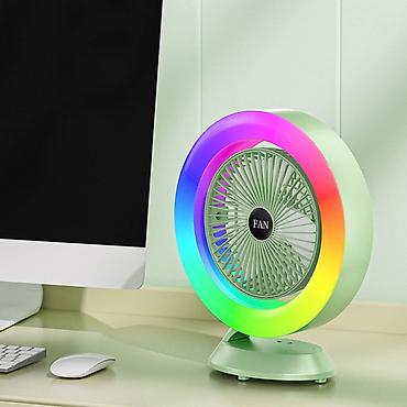 vintilyatır: LED İşıqlı Masaüstü Sərinkeş S27 | Colorful Lighting Fan . ❄️ Sərinlik — 4