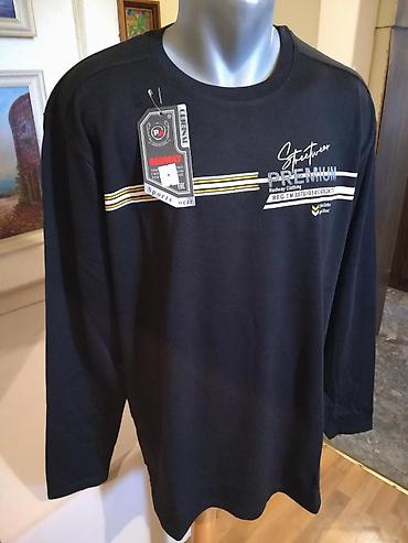 fit: Novi muski pamucni duks Redway u velikim brojevima 3XL 4XL Crni — 3