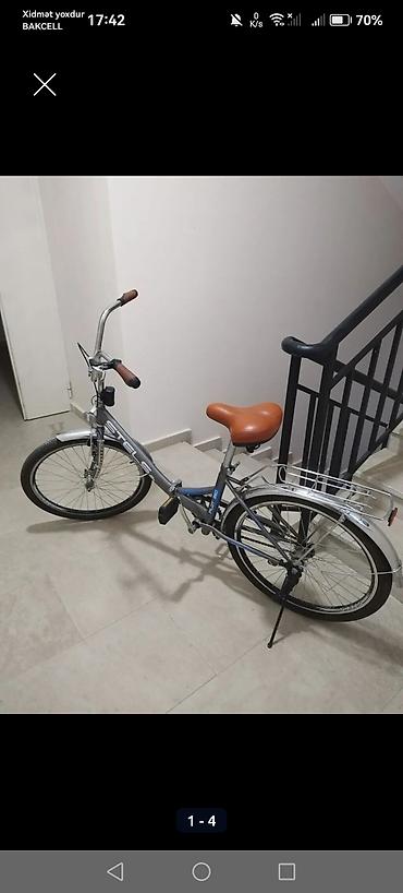 Stels Pilot 230 şəhər/krüizer tipli velosiped - Rəng: boz-gümüş