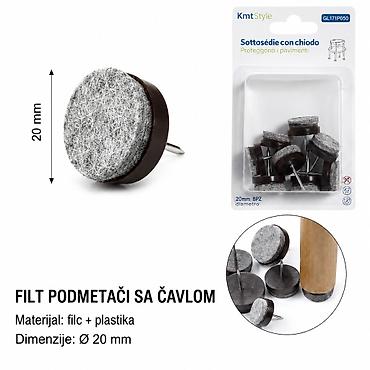 KMT Injektirani filcani čavli 2208230 Opis: - Filc podmetači sa