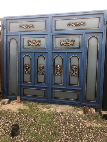 Həyət darvazaları: Yeni Həyət darvazası, 3 m, Mexaniki, Qapı ilə, rəng - Ağ, Kredit yoxdur, Ödənişli quraşdırma, Rayonlara çatdırılma, Ödənişli çatdırılma — 20