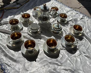 xrom caydan: Çay dəsti, rəng - Ağ, Farfor, 12 nəfərlik, Almaniya — 4