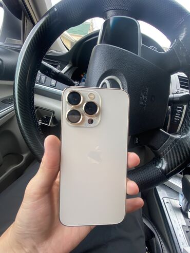 айфон 13 копия: IPhone 13 Pro, Колдонулган, 128 ГБ, Алтын, Бөлүп төлөө менен, 79 %