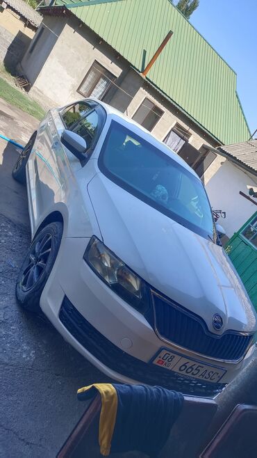 арзан авто машиналар: Skoda Rapid, белый седан. Особенности и оснащение: - Кузов: 4-дверный
