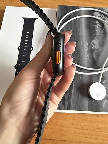Apple Watch: Apple Watch Ultra 3, 49 мм, чёрный титан, Ocean Band, месяц, полный — 6