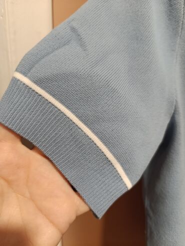 Bluze: H&M, S (EU 36), Poliester, bоја - Svetloplava — 8