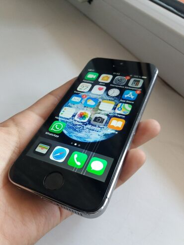 iphone 5s телефон: IPhone 5s, Б/у, < 16 ГБ, Space Gray, Кабель