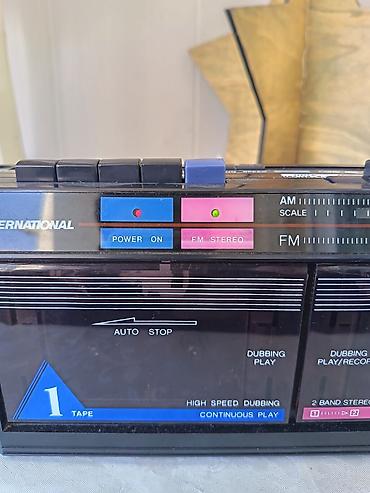 Магнитофоны: International markalı portativ boomboks – iki kasetli radio-maqnitofon — 3