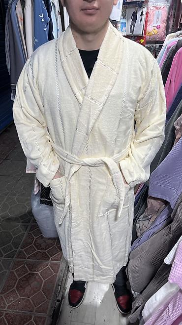 Домашние костюмы: Мужской банный халат ✨ 💯 хлопок | M L XL 2XL 3XL 4XL 0-2500 сом — 14