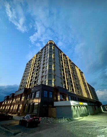 2 прораба кок жар: 2 комнаты, 73 м², Элитка, 11 этаж, Евроремонт