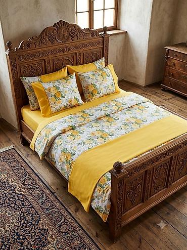 Yataq otağı dəstləri: Məhsul: Gilan Pastel yataq dəsti Xüsusiyyətlər: - Material: Yumşaq — 9