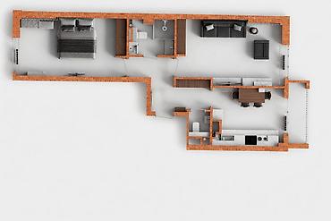 60: 2 комнаты, 67 м², 10 этаж, Евроремонт — 4