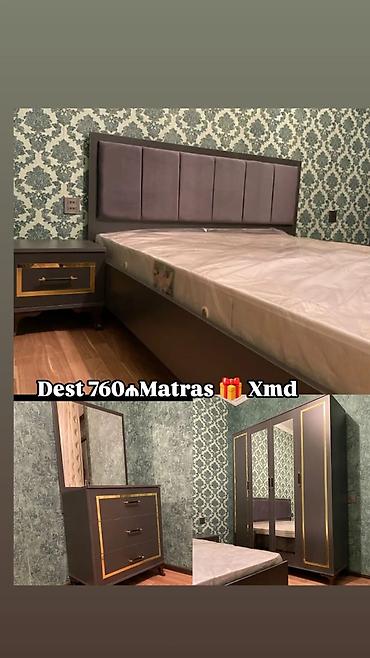 yorgan dosek tekstil sederek: Yataq otağı dəsti – tam komplekt Komplektə daxildir: - 1 ədəd çarpayı — 1