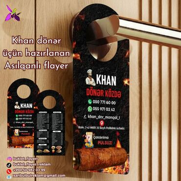 купить бу пластиковые окна: Asılqanlı flayer dizayn və çap xidməti – Khan dönər üçün nümunə -