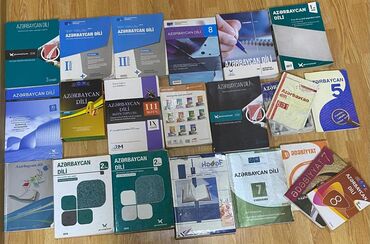 Azərbaycan dili dərslik və test vəsaitləri hər biri təmiz və münasib