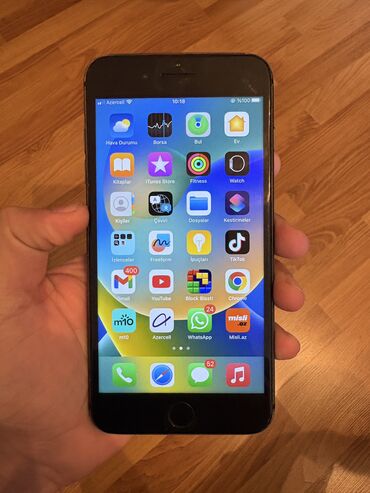 resmi not 8: IPhone 8 Plus, 64 GB, Qara, Barmaq izi
