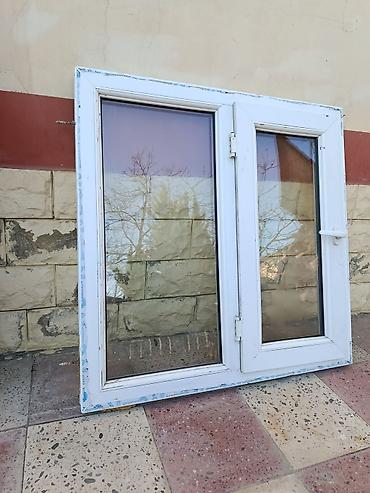 Plastik qapılar: PVC qapı və pəncərə dəsti - Material: ağ rəngli PVC profil (Pakpen — 4