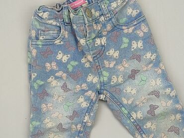 spodenki jeansowe ze streczem: Denim pants, 9-12 months, condition - Good