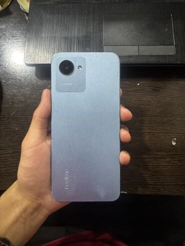 аренда компьютеров: Realme C30s, Колдонулган, 64 ГБ, түсү - Ак, 2 SIM, eSIM
