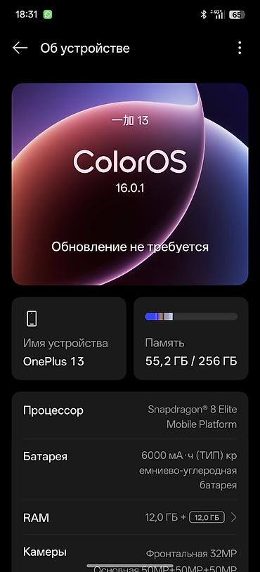 one plus: OnePlus 13, Б/у, 256 ГБ, цвет - Белый, 2 SIM — 3