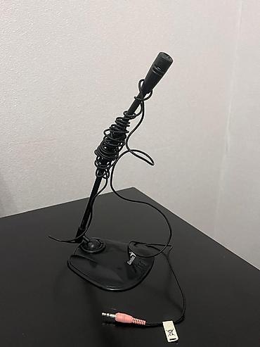 yaxa mikrofonu: Genius stolüstü mikrofon - Stolüstü dayaqla klassik masaüstü mikrofon — 1