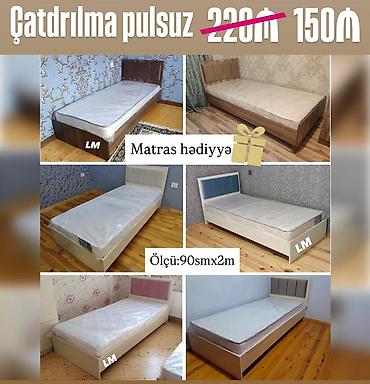 tek matraslar: *Tək çarpayı+matras🎁* _*SİFARİŞLƏ VƏ YENİ*_ *Qiymət : 150₼*(1ədədi) — 1
